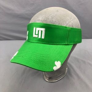 LoudMouth LM Golf Visor Shamrocks Green & White Unisex One Size Adjustable